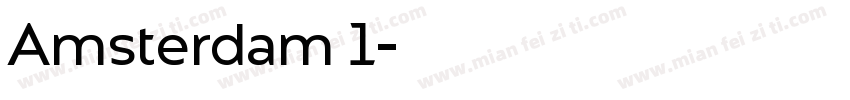 Amsterdam 1字体转换